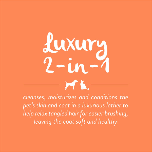 TropiClean Papaya & Coconut Luxury 2-in-1 Dog & Cat Shampoo & Conditioner  355ml