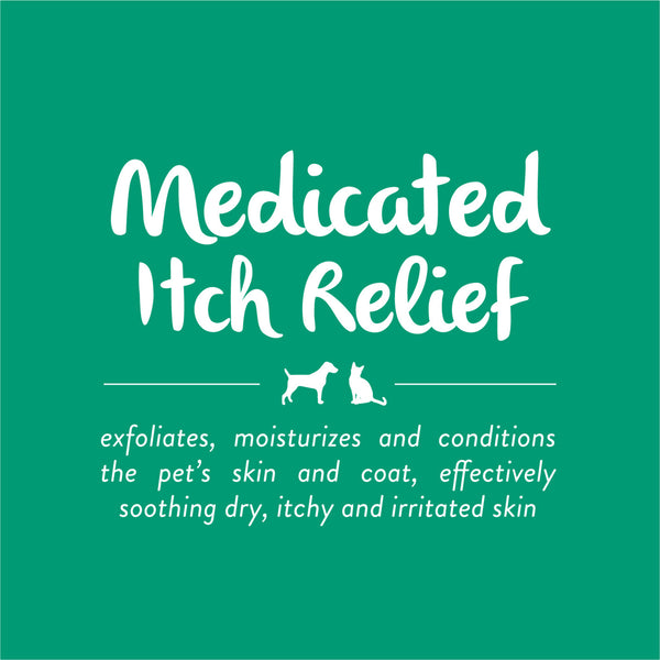 TropiClean Oatmeal & Tea Tree Medicated Itch Relief Dog & Cat Shampoo 355ml