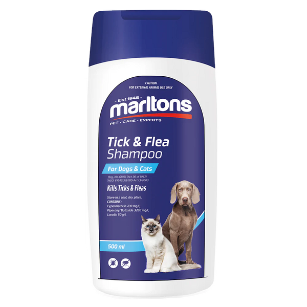 Marltons Tick & Flea Shampoo - Dogs & Cats (Prices from)
