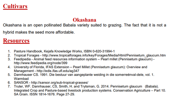 Babala Seeds/ Pearl Millet 25kg