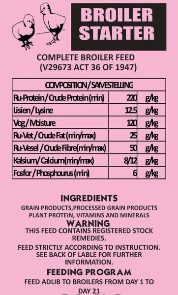 Broiler Starter Meal  (Prices from)