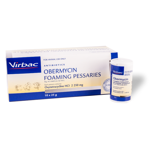 Virbac Obermycin Foaming Pessaries 10 x 25g (Oberon Pharma)
