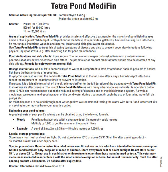 Tetra Pond MediFin (Prices from)