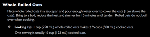 Rolled Oats (Prices From)