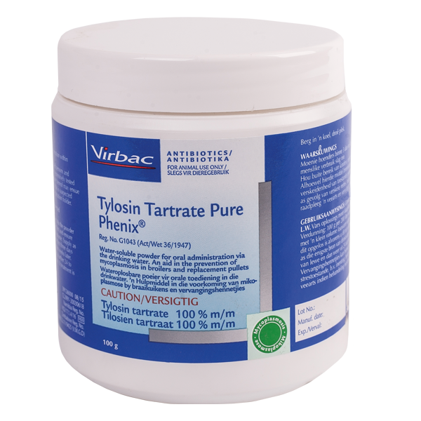 Virbac Tylosin Tartrate Pure Phenix 100g