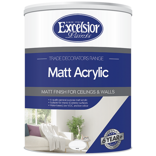 Excelsior Trade Decorators Matt Acrylic (Prices From)