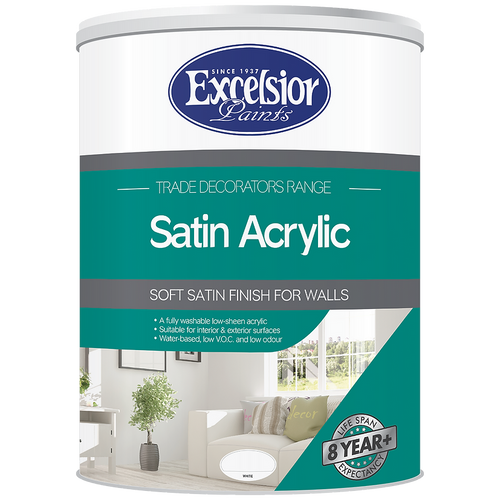 Excelsior Trade Decorators Satin Acrylic (Prices from)