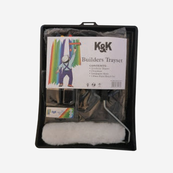 Tray Set Synthetic with Steel Handle