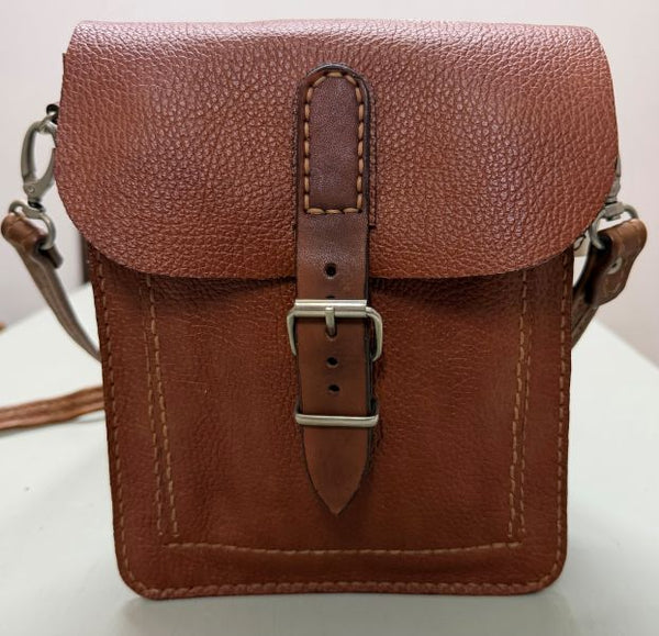 Handcrafted Full-Grain Leather Crossbody Bag