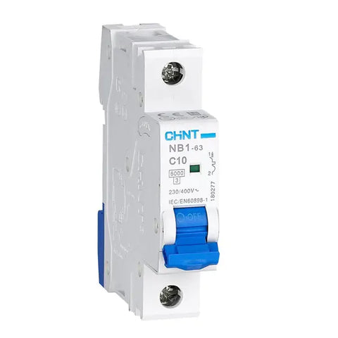 Chint Miniature Circuit Breakers "MCBs 6kA C-Curve (Energy Limiting: Class 3)"