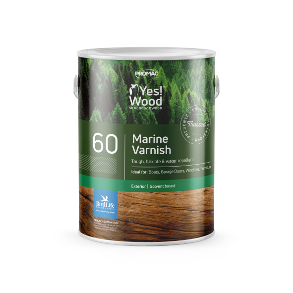 Yes Wood 60 Marine Varnish: Tough & flexible