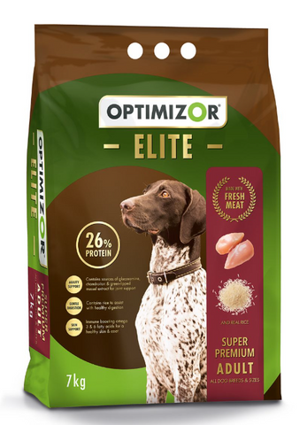 Optimizor Dog Food Elite Chicken and Rice 26% Inc. Fresh Meat (Prices From)