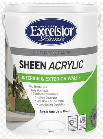 Excelsior All Purpose Sheen Acrylic For Walls (Prices From)