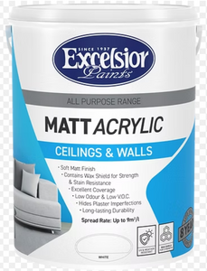 Excelsior All Purpose Ceilings & Wall Matt Acrylic (Prices From)