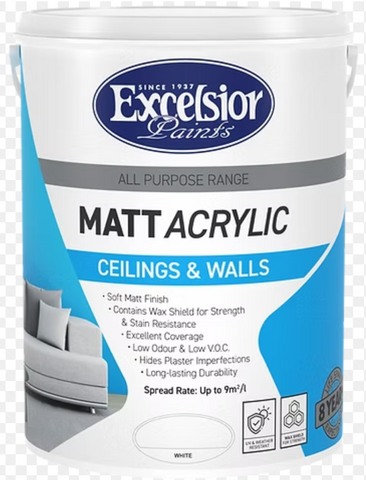 Excelsior All Purpose Ceilings & Wall Matt Acrylic (Prices From)