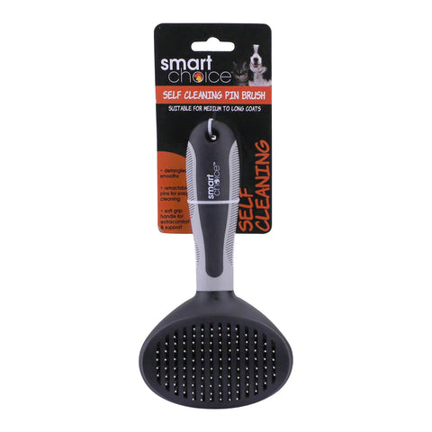 Easy Clean Grooming Pin Brush 10x10.5 cm