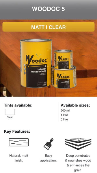 Woodoc 5 Matt Indoor use (Prices from)