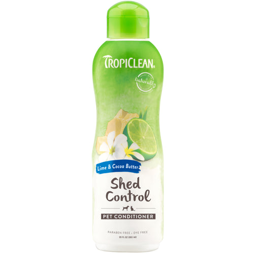 TropiClean Lime & Cocoa Butter Shed Control Dog & Cat Conditioner 355ml