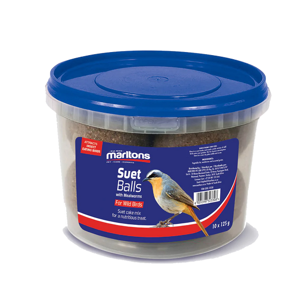 Marltons Suet Balls with Mealworms (10 x 125g)