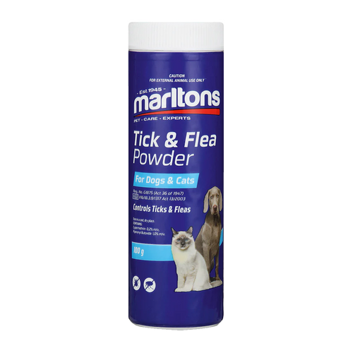 Marltons Tick & Flea Powder For Dogs & Cats 100g x 6