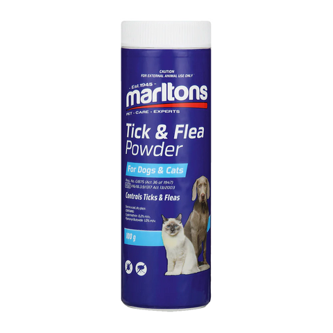 Marltons Tick & Flea Powder For Dogs & Cats 100g x 6