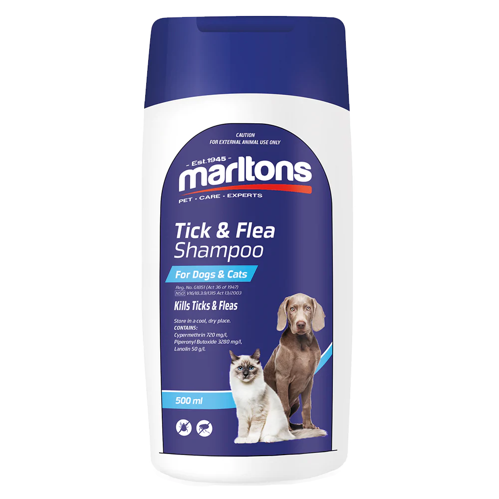 Marltons Tick & Flea Shampoo - Dogs & Cats (Prices from)