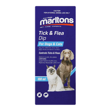 Marltons Tick & Flea Dip For Dogs & Cats 100ml x 6