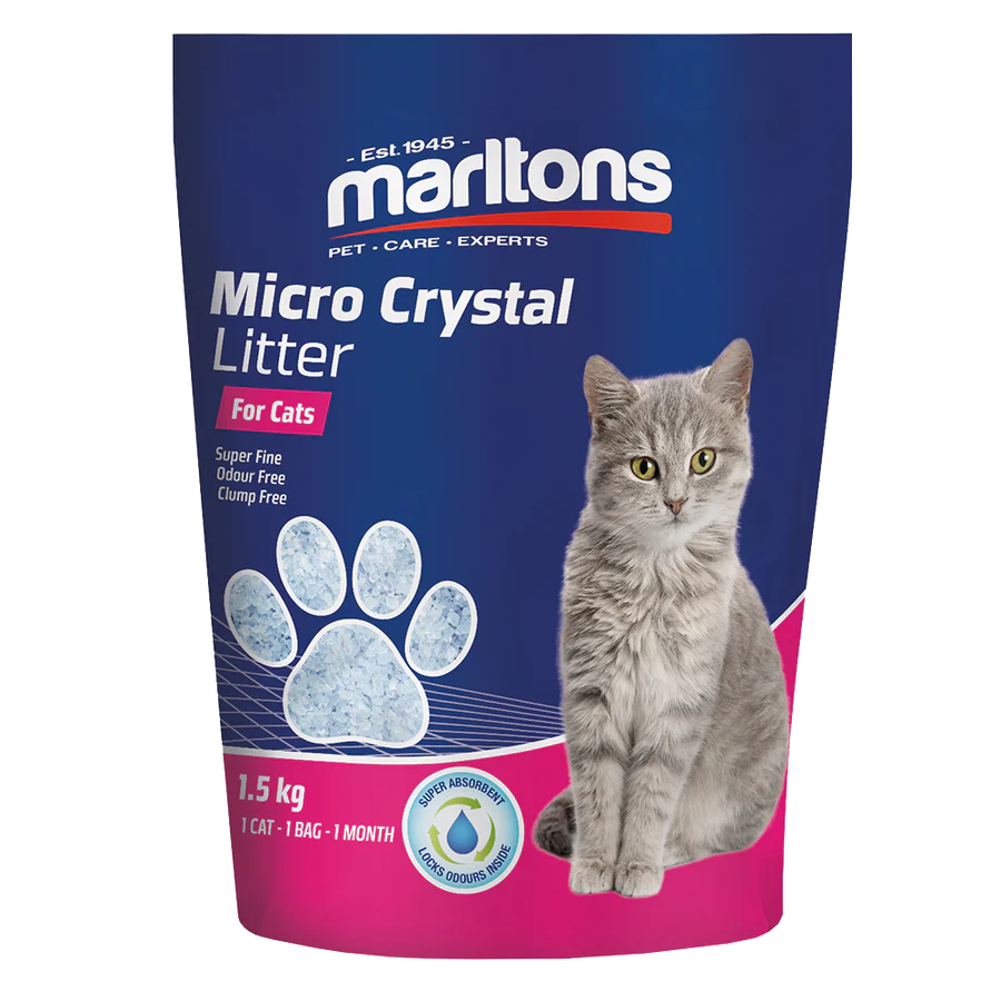 Marltons Cat Litter Micro Crystals (8 x 1.5kg)