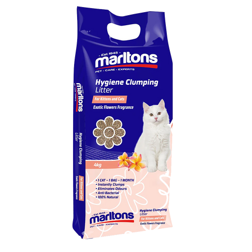 Marltons Hygiene Clumping Litter Exotic Flower Fragrance (4 x 4kg)