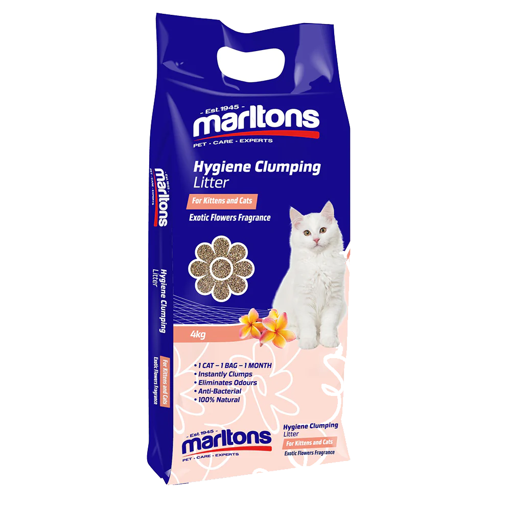 Marltons Hygiene Clumping Litter Exotic Flower Fragrance (4 x 4kg)