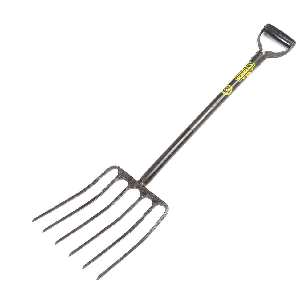 Lasher Fork - 6 Prong - Stable, Manure & Peanut (Steel Shaft)