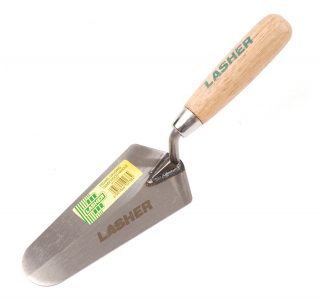 Lasher Trowel – Gauging (Wooden Handle, 150mm)