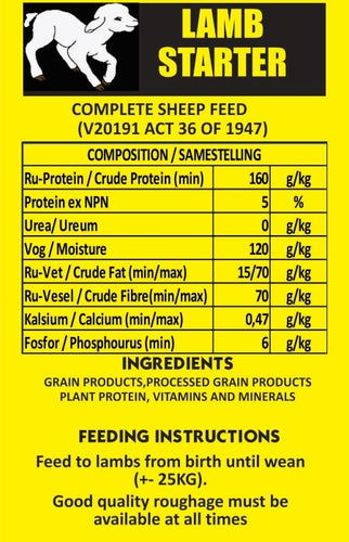 Lamb Starter Pellets 40kg