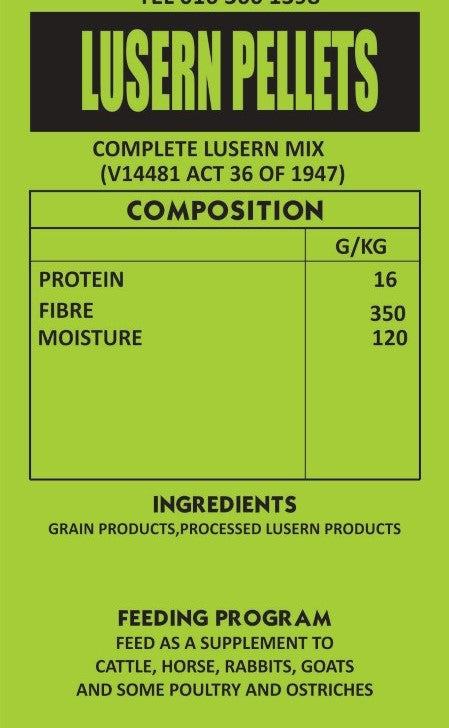 Lucern Pellets 25kg