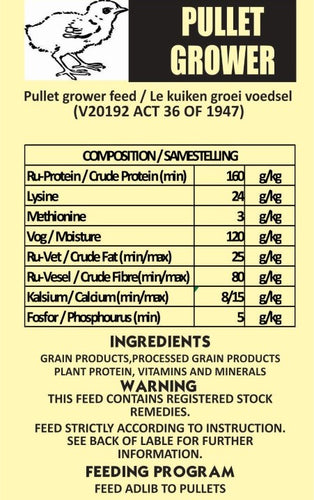 Pullet Grower Meal (Prices from)