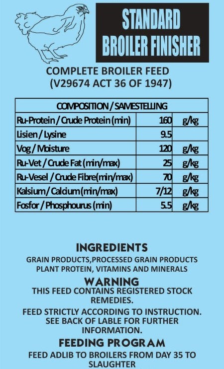 Broiler Finisher Pellets  (Prices from)