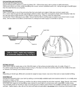 2500lt Eco Septic Tank