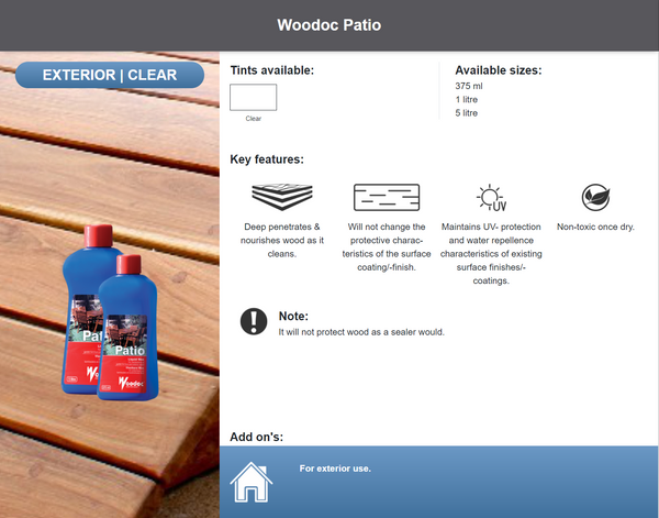 Woodoc Patio (Prices from)