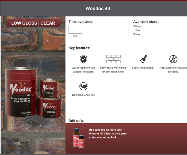 Woodoc 40 (Prices From)