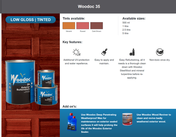 Woodoc 35 (Prices from)