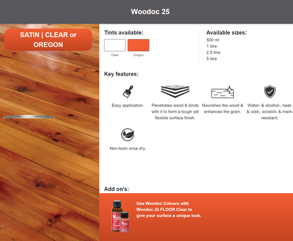Woodoc 25 Satin (Prices From)