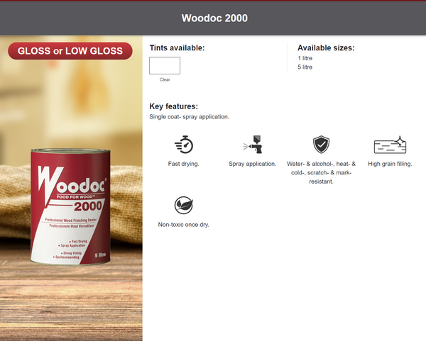 Woodoc 2000 (Prices from)