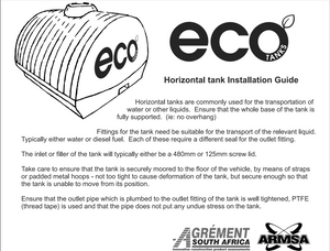 6000L Horizontal Water Tank