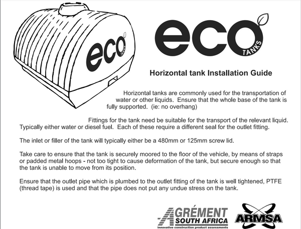 6000L Horizontal Water Tank
