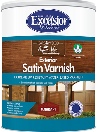 Excelsior Aqua-Var Exterior Satin Varnished (Prices From)