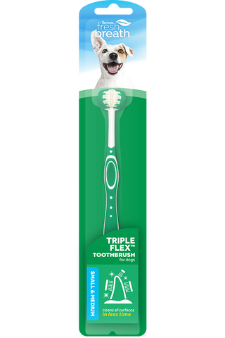 TropiClean Fresh Breath Triple Flex Toothbrush for dogs